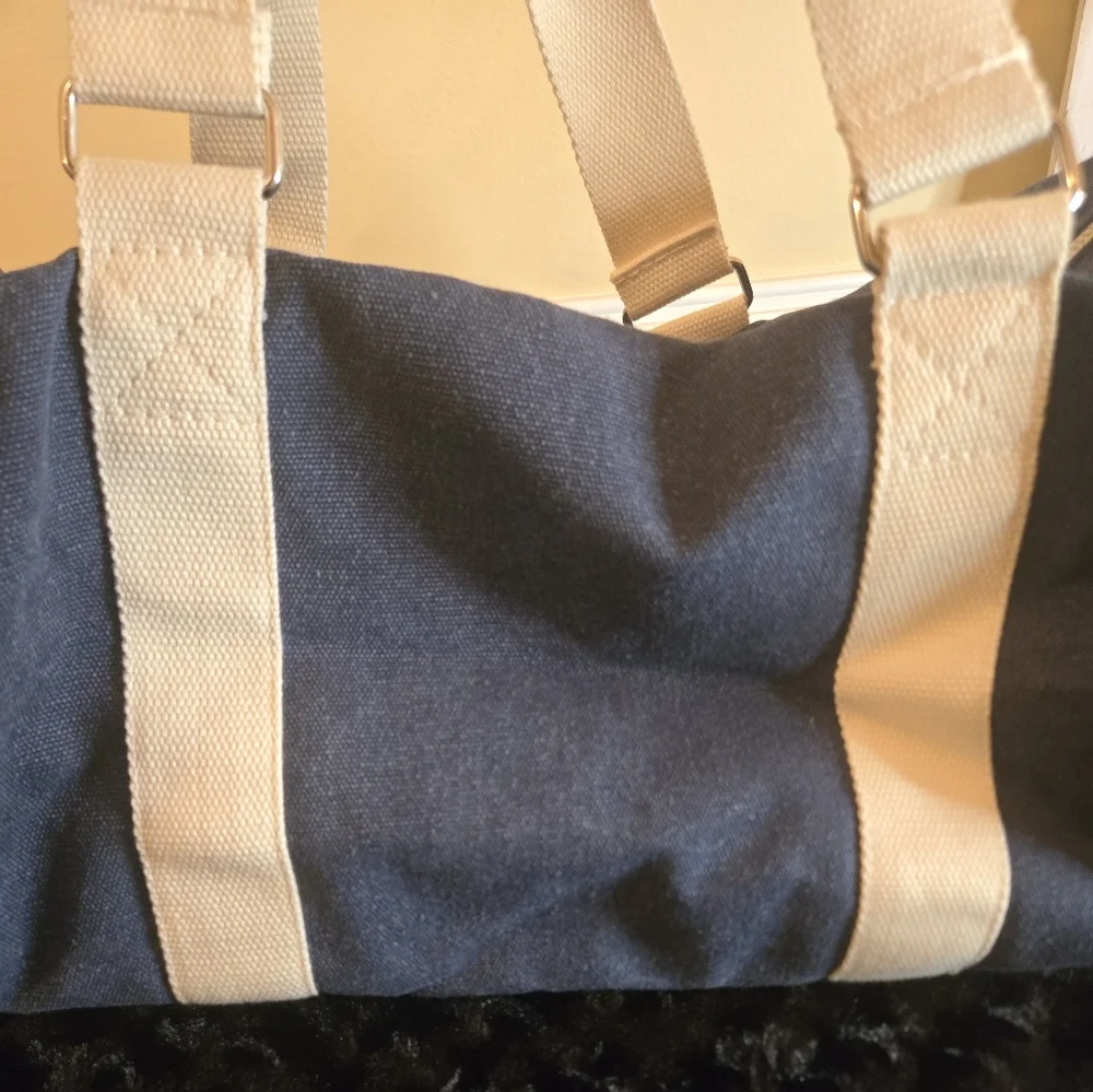 Collars & Co. Denim Gym Bag/Travel Carry-on Bag